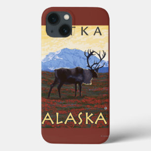 Caribou Scene - Sitka, Alaska iPhone 13 Case