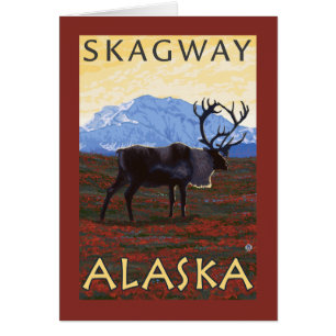 Caribou Scene - Skagway, Alaska