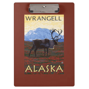 Caribou Scene - Wrangell, Alaska Clipboard