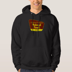 Caribou Targhee National Forest Idaho Retro Sign Hoodie