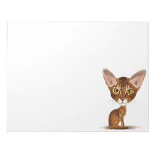 Caricature Abyssinian Notepad