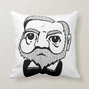 Caricature Andrew Carnegie Cushion