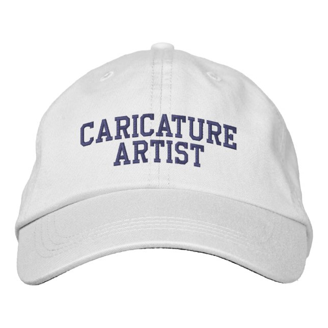 Caricature Artist Embroidered Hat (Front)
