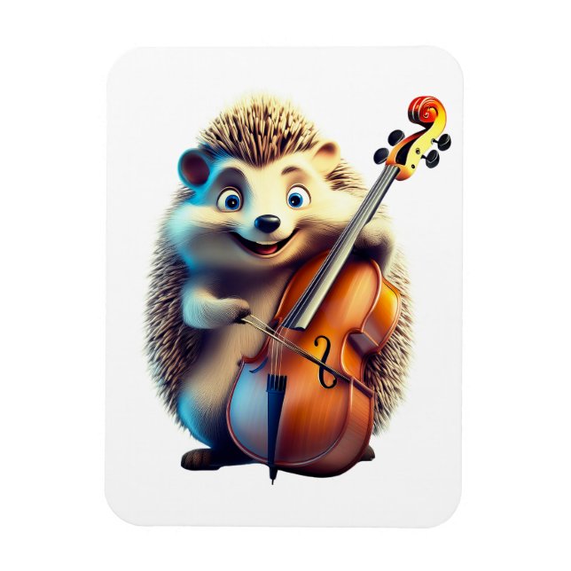 Caricature, Cartoon, Illustration  A musical  Magnet (Vertical)