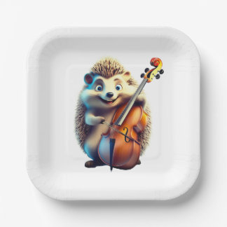 Caricature, Cartoon, Illustration  A musical  Paper Plate