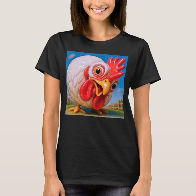 Caricature chicken T-Shirt (Front)