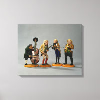 Caricature figurines of musicians