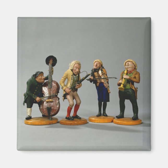 Caricature figurines of musicians magnet (Front)
