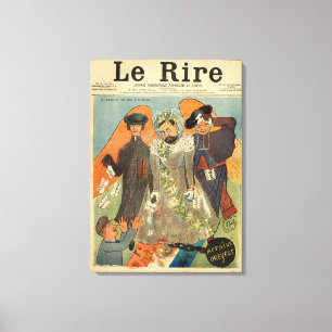 Caricature of Joseph Reinach Canvas Print