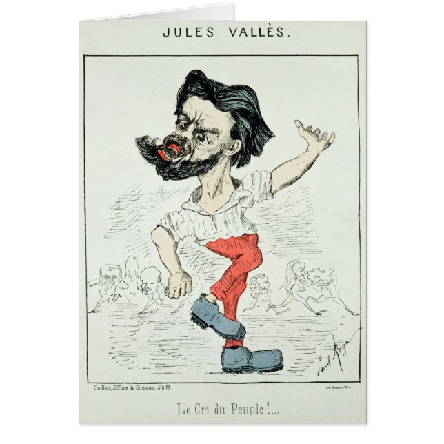 Caricature of Jules Valles (Front)