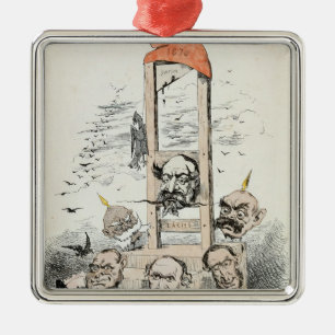 Caricature of Napoleon III  Otto Metal Tree Decoration