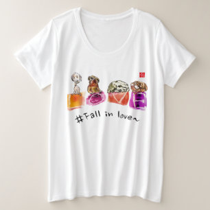 caricature of pet   Plus Size   T-Shirt