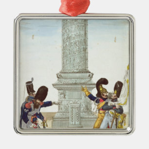 caricature of soldiers at the Colonne Vendome Metal Tree Decoration