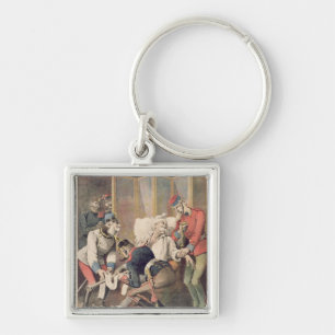 Caricature of the Triple Alliance Key Ring