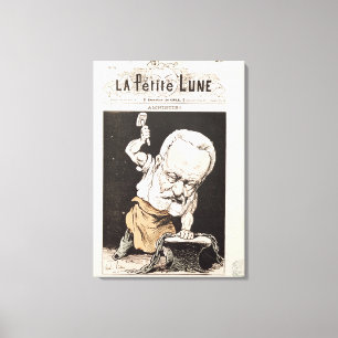 Caricature of Victor Hugo Canvas Print