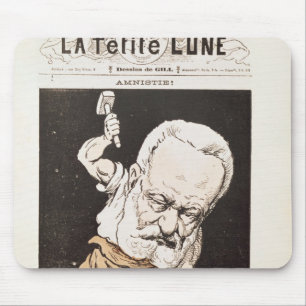 Caricature of Victor Hugo Mouse Pad