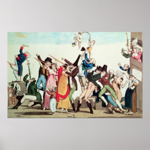 Caricature on the 1811 Comet, c.1811 Poster