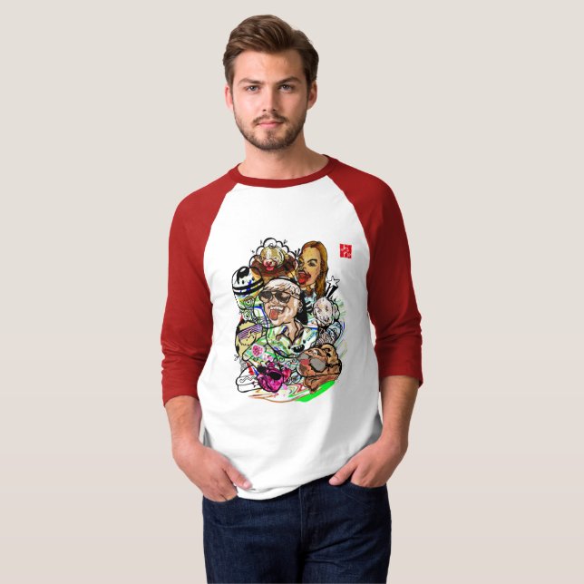 caricatures mens' t-shirts (Front Full)