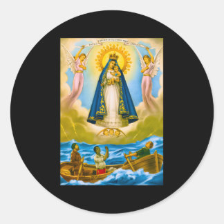 Caridad Del Cobre Cuba Santeria Oshun Classic Round Sticker