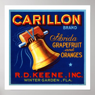 Carillon Brand Florida Grapefruit Poster