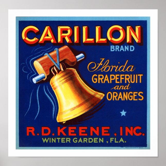 Carillon Brand Florida Grapefruit Poster (Front)