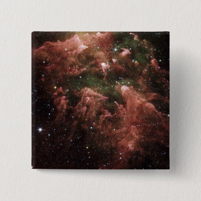 Carina Nebula 15 Cm Square Badge (Front)