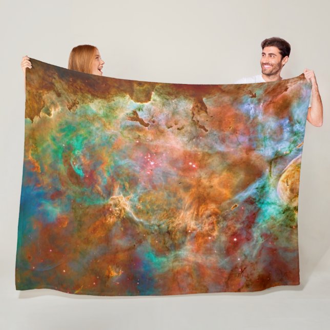 Carina Nebula, Amazing Hubble Image Fleece Blanket (In Situ)