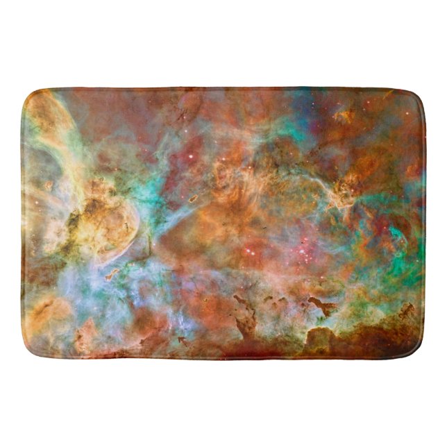 Carina Nebula, Amazing Hubble space picture Bath Mat (Front)