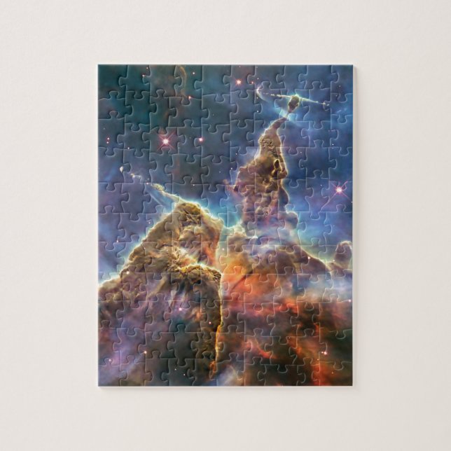 Carina Nebula by the Hubble Space Telescope Jigsaw Puzzle (Vertical)