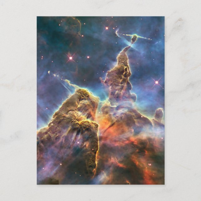 Carina Nebula by the Hubble Space Telescope Postcard (Front)