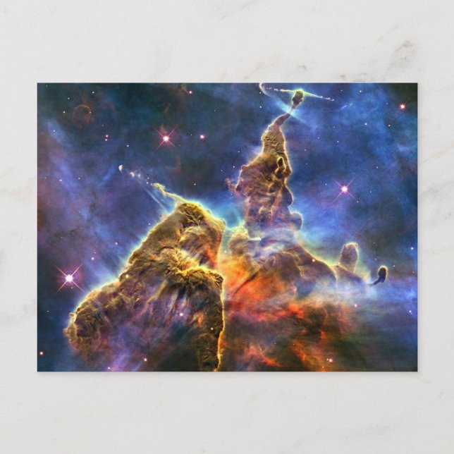 Carina Nebula Hubble Space Postcard (Front)