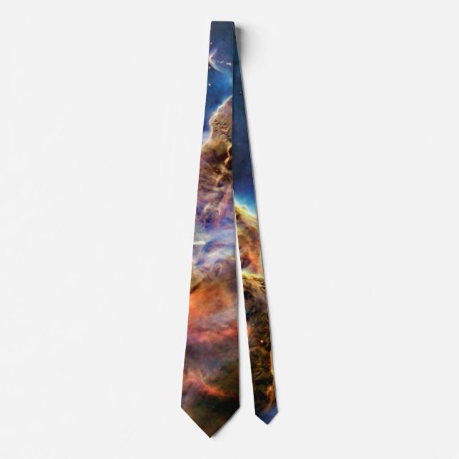 Carina Nebula Mystic Mountain Outer Space Photo Tie (Front)