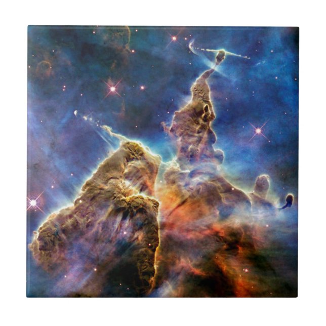 Carina Nebula Mystic Mountain Outer Space Photo Tile (Front)