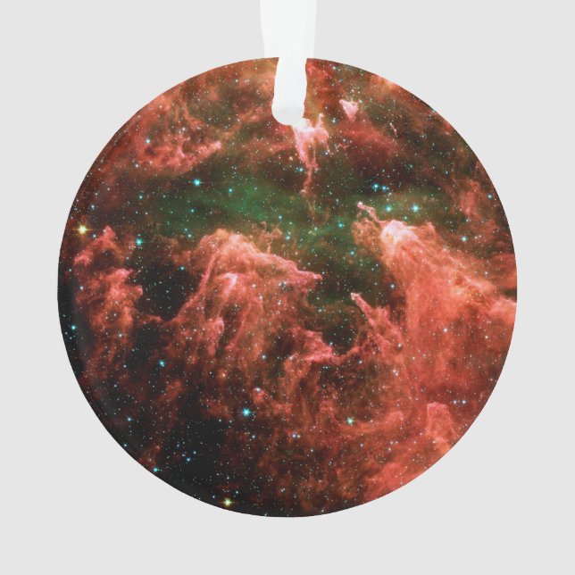 Carina Nebula Space Astronomy Science Photo Ornament (Back)