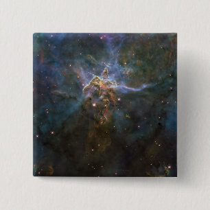 Carina Nebula Star-forming Pillars 15 Cm Square Badge