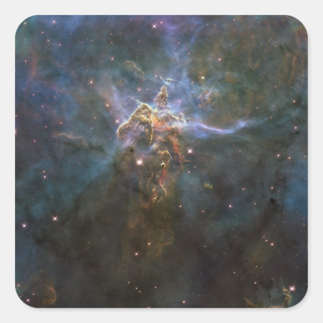 Carina Nebula Star-forming Pillars Square Sticker (Front)