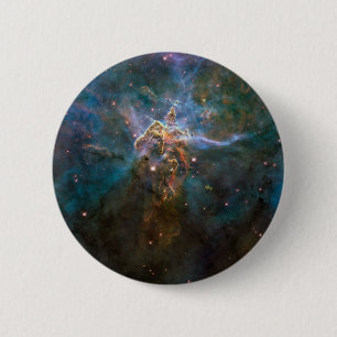 Carina nebulae in space 6 cm round badge