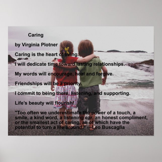 Caring by Virginia Plotner Poster (Front)