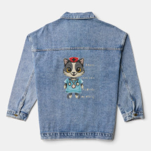 Caring Cat Nurse: It's My Thing Denim Jacket