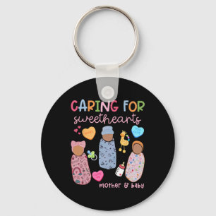 Caring For Sweethearts Mother By Nurse Valentine M Key Ring