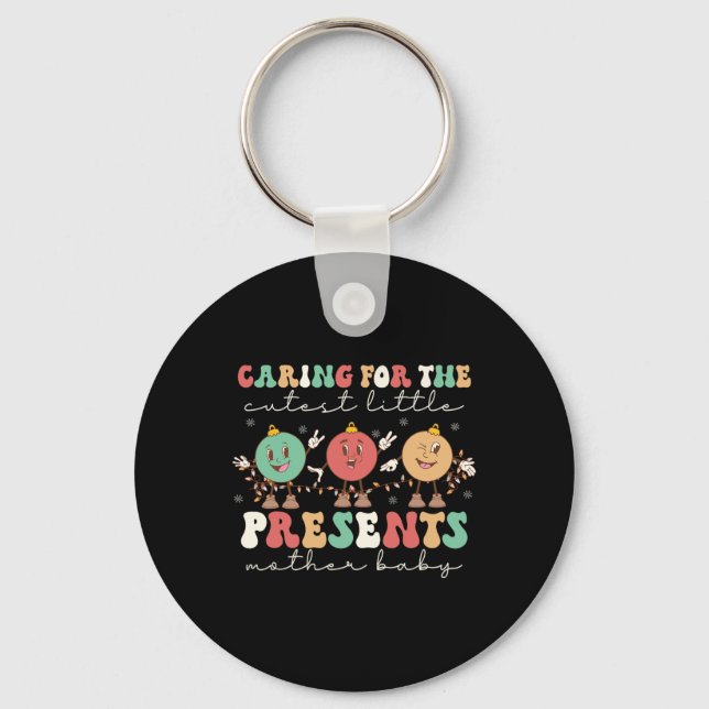 Caring For The Cutest Little Presents MBU Nurse Ch Key Ring (Front)