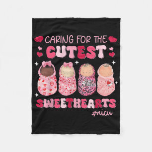 Caring For The Cutest Sweethearts Nicu Nurse Valen Fleece Blanket