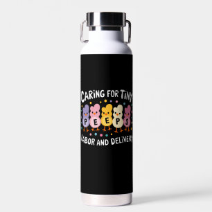 Caring For Tiny Labour And Delivery L&D Nurse Water Bottle