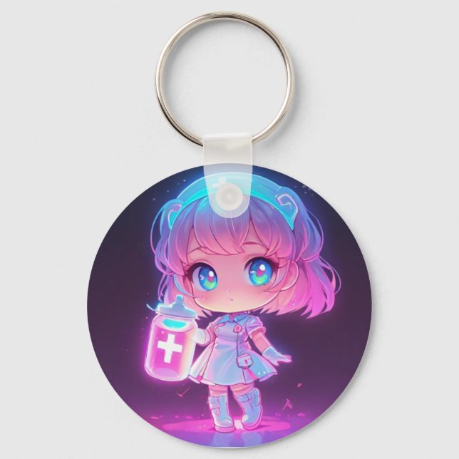 Caring Hands, Healing Hearts Key Ring (Back)