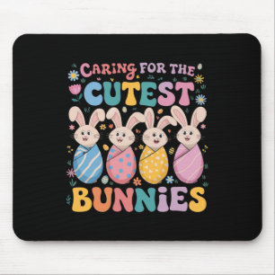 Caring Nicu Nurse Celebrating Easter With Cutest M Mouse Pad