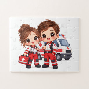 Caring Paramedic Duo Jigsaw Puzzle