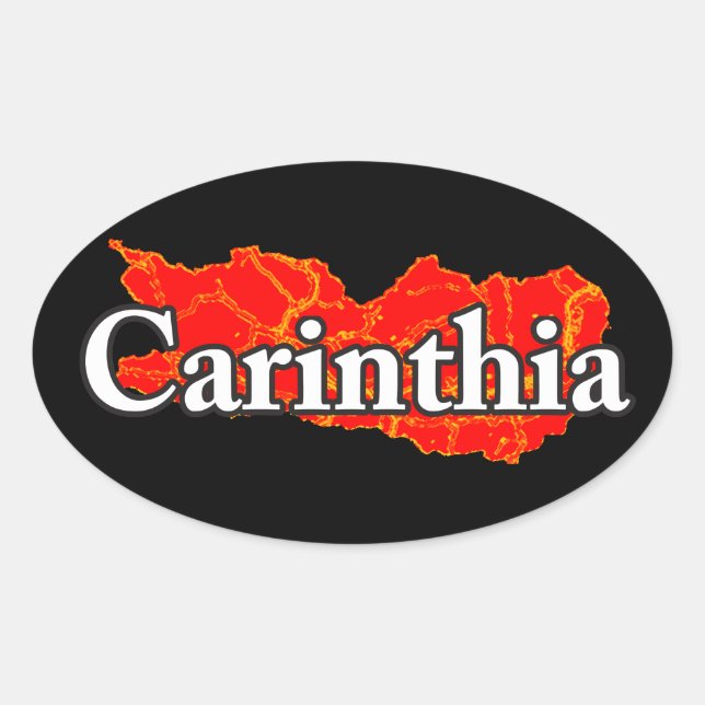 Carinthia Oval Sticker (Front)