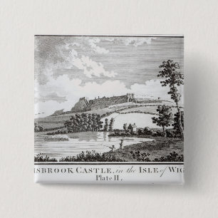 Carisbrook Castle, in the Isle of Wight 15 Cm Square Badge