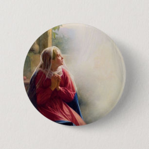 Carl Bloch Annunciation 6 Cm Round Badge