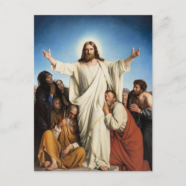 Carl Bloch's famous artwork, Consolator, Postcard (Front)